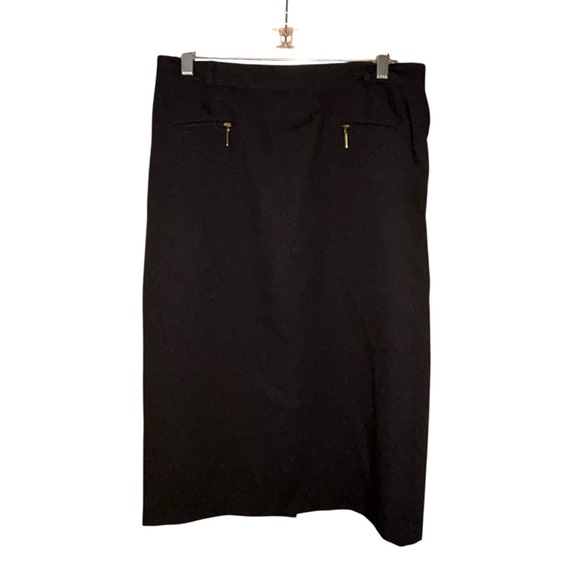 Basler Horst Basler Black Wool Blend‎ Pencil Skirt Womens EU 42 UK 16 Career